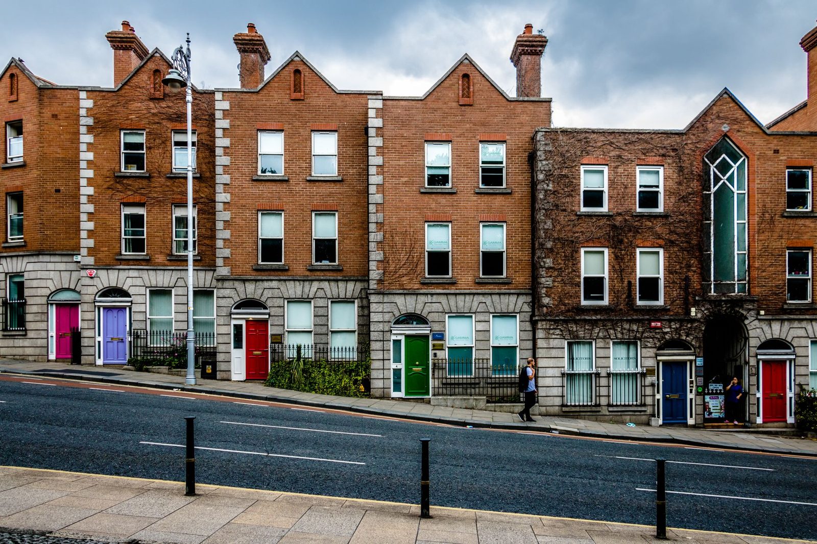 Georgian buildings on a Dublin street