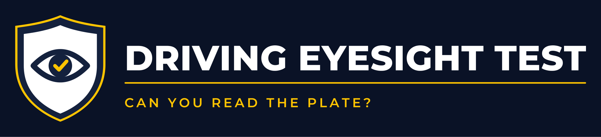 Driving Eyesight Test